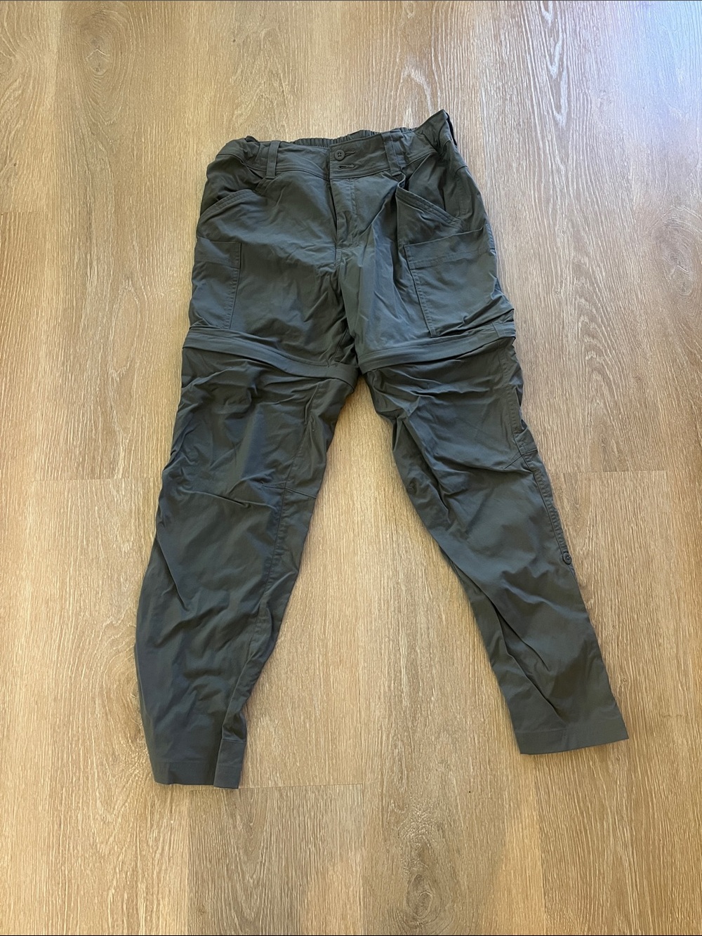 REI Men's Zip-Off Cargo Pants in grey